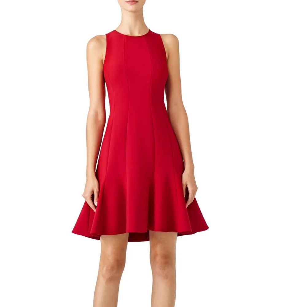 Elegant Red Elizabeth and James Sleeveless Fit and Flare Dress Sz 4